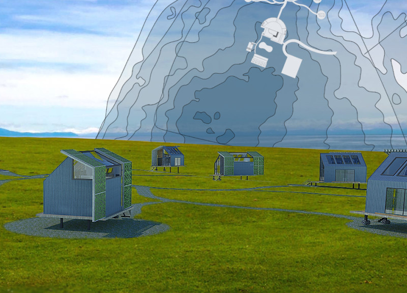 Cross-Laminated Timber Retreat with Charred Wooden Shingles Enhancing Aurora Views