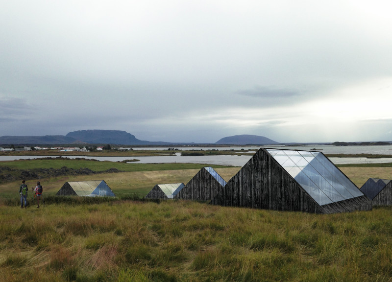 Charred Wood and Basalt Integration in Iceland's Sustainable Residential Community