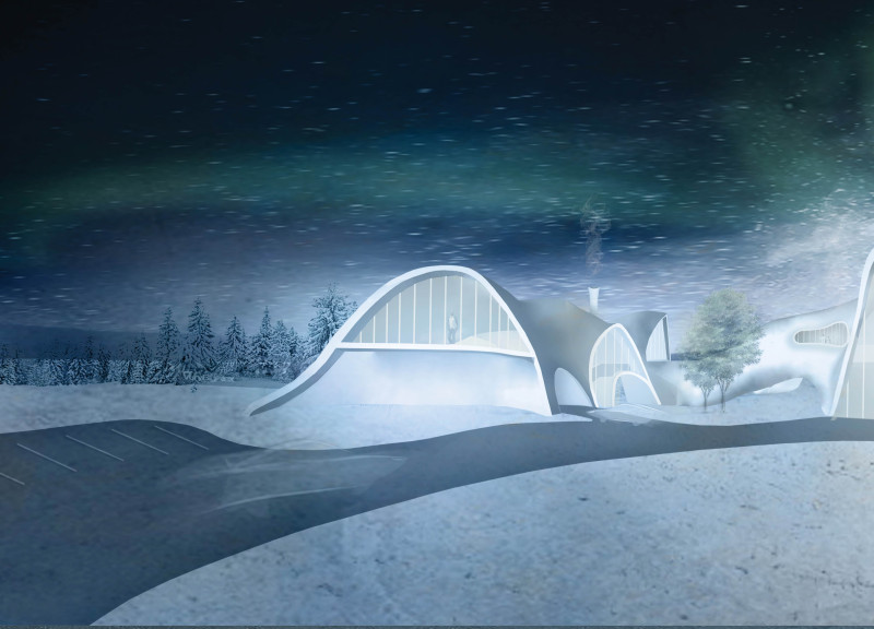 Curved Metal Panels and Natural Light Create Fluid Living Spaces in Eco-Friendly Design