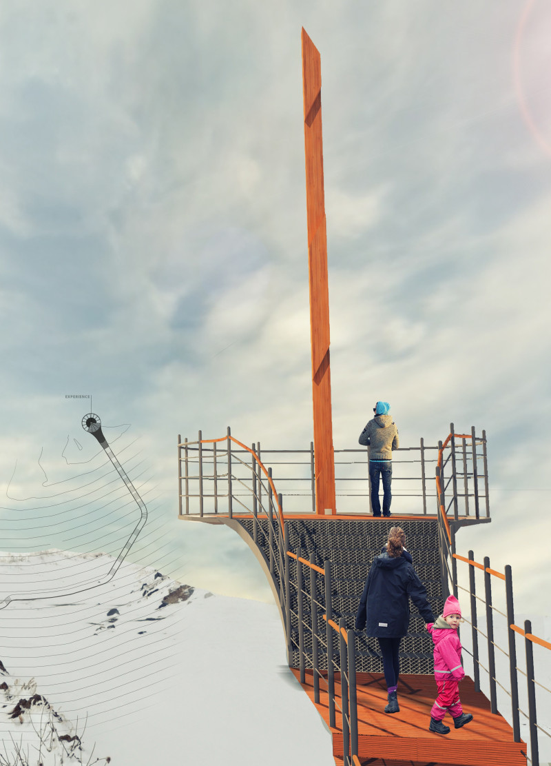 An Observation Deck with Divergent Exploration Paths