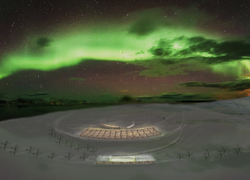 Reflective Steel Roof and Cross-Laminated Timber Retreat Designed for Aurora Viewing