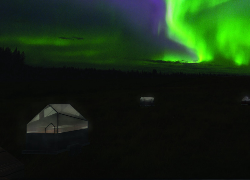 Panoramic Views Through Insulated Glass and Sustainable Timber Construction in Mobile Lodging