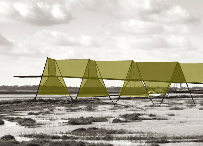 Cup Cloth and IPE Beams Enhancing Community Connection in a Park Setting