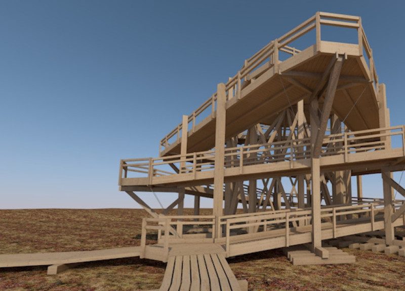 Larch Watchtower Offering Elevated Lagoon Views Through Sustainable Design