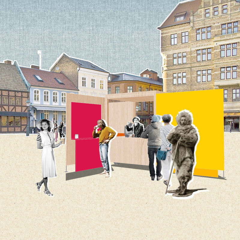 Aluminium Modular Kiosk Offering Intimate Community Spaces