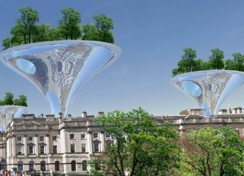 Reflective Surfaces and Green Spaces in Urban Living