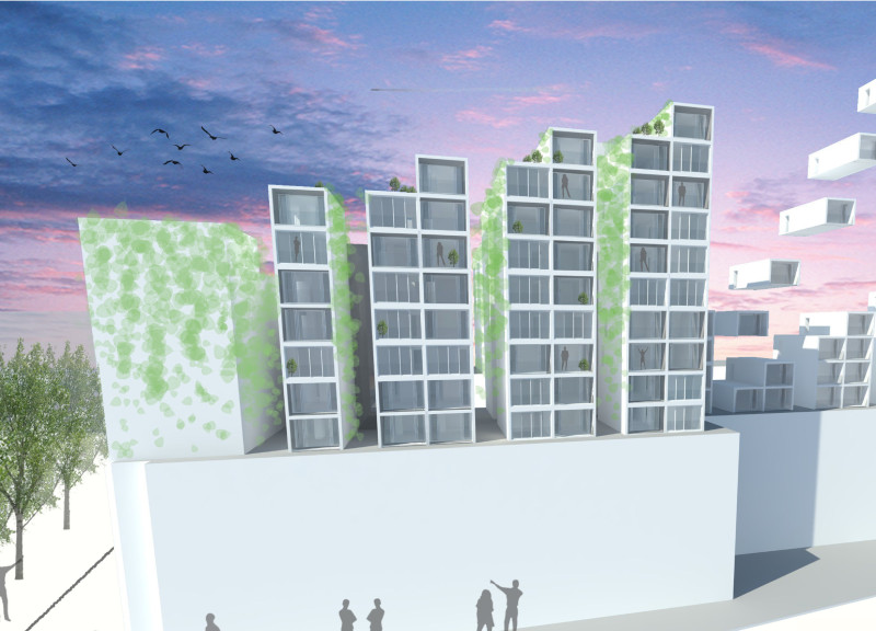 Sedum Roofed Modular Units Enhancing Urban Living in London