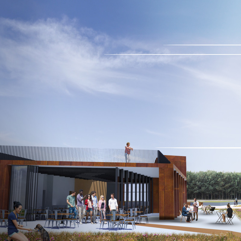 Cor-Ten Steel and Glass Facades Enhancing Visitor Experience in Wetland Ecology