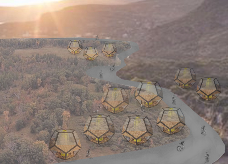 Laminated Glass and Modular Steel Frame in a Multi-Functional Dodecahedron Design