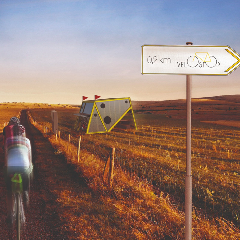 Bicycle Frame-Inspired Shelter Utilizing Cold-Formed Steel and Natural Ventilation for Cyclists