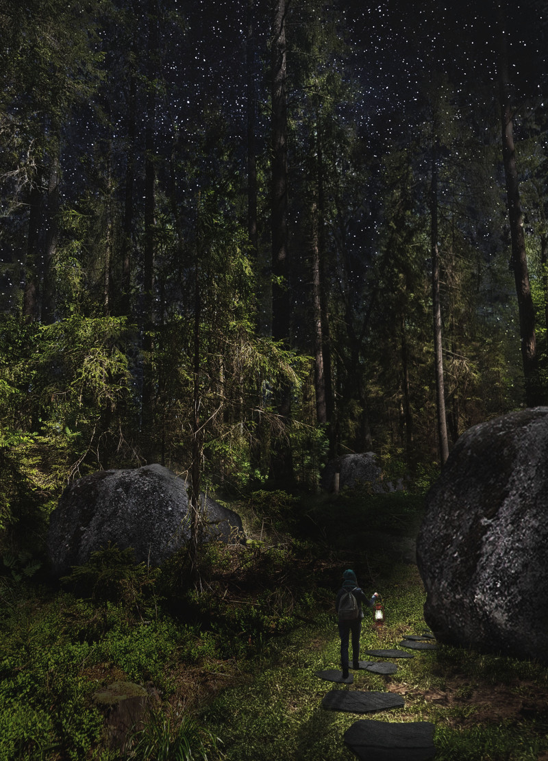 Ecological Retreat Featuring Straw-Bale Construction and Octagonal Form