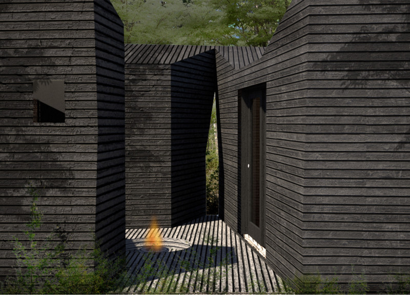 Natural Wool Insulation in an Edgy Retreat for Mindful Living