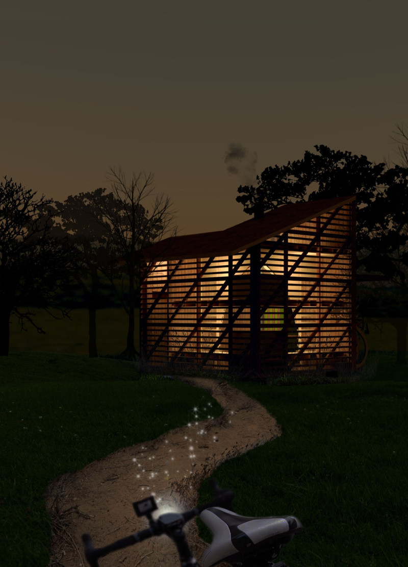 Recycled Wood and Polycarbonate Velo Stops for Cyclists Along Scenic Routes