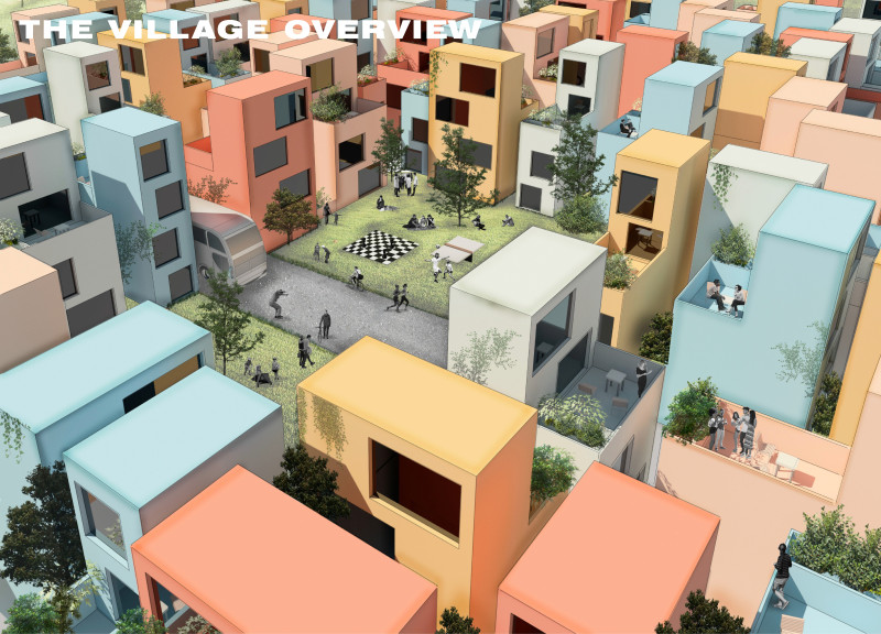Autonomous Living Village with Freehold Ownership and Shared Courtyards