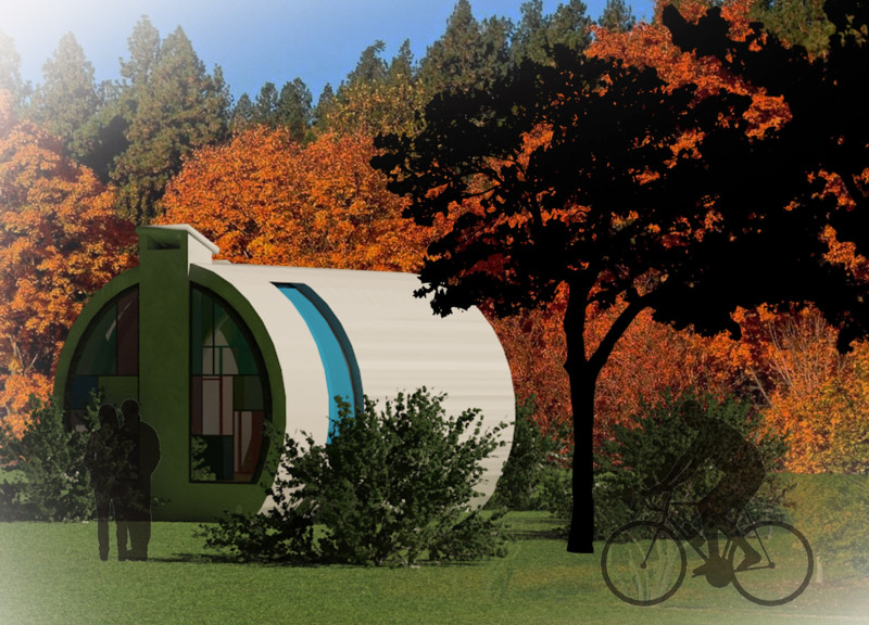 Reinforced Concrete and Glass Spaces for Enhanced Urban Mobility