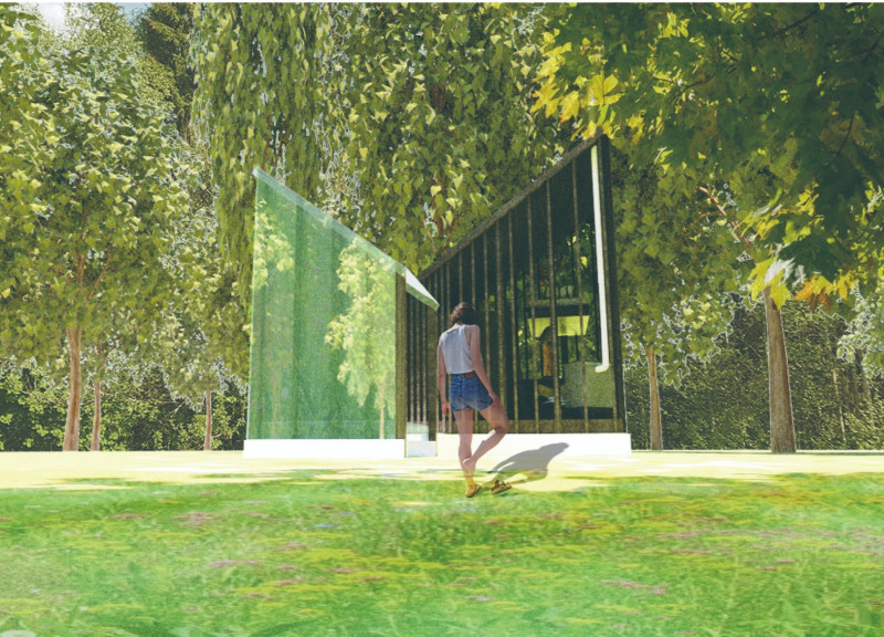 Harmonious Retreat with Norway Spruce and Glass Overlooking Nature