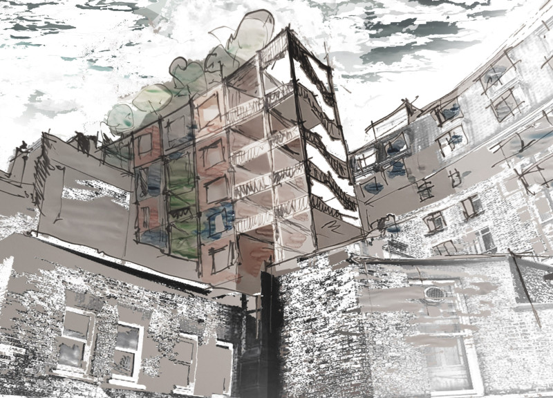 Exposed Framework Housing with Energy System Integration