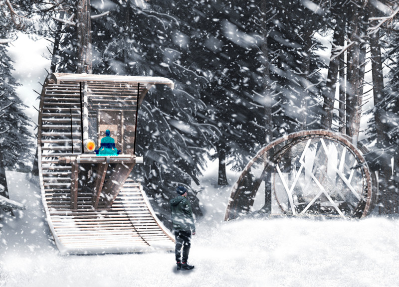 Organic Form Emphasizing Meditation with Natural Connections