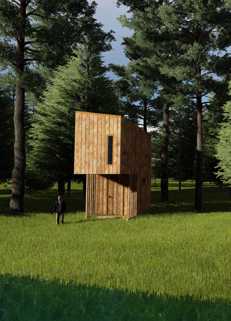Wooden Panels and Double Glazing Embrace Flexible Meditation Space