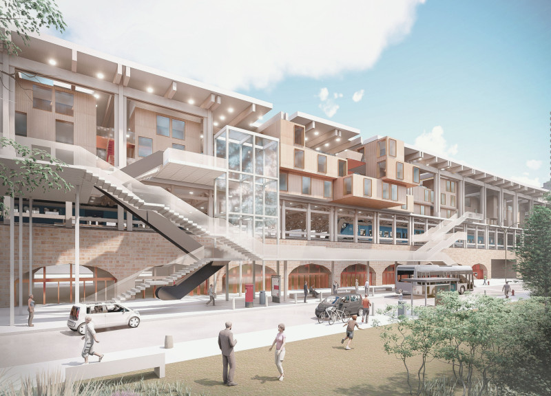 Steel Armature and Garden Spaces in Urban Studio Living