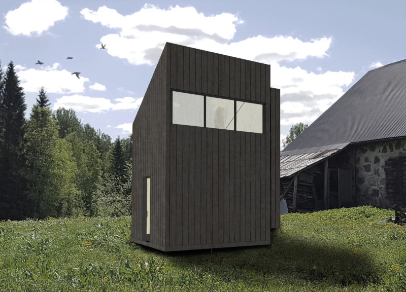 Removable Wall and Pine Cladding Retreat Embracing Nature's Essence