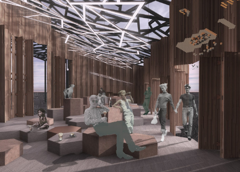 Elevated Wooden Structures Enhancing Nature Connectivity