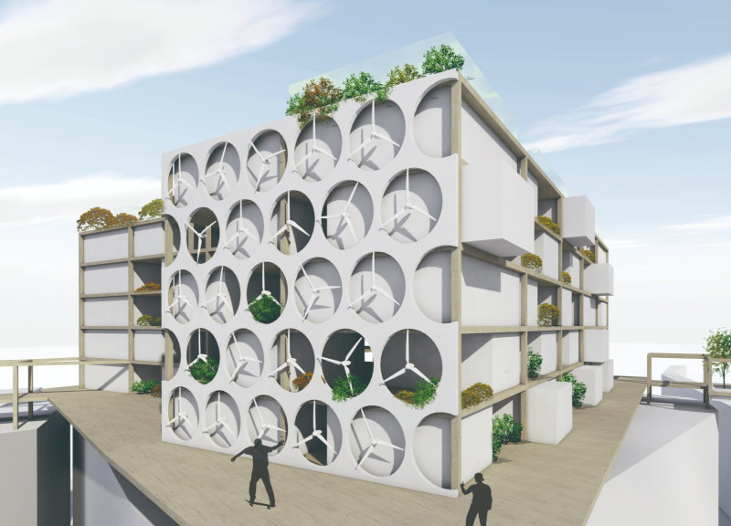 Rooftop Community Living with Cross Laminated Timber and Integrated Greenery