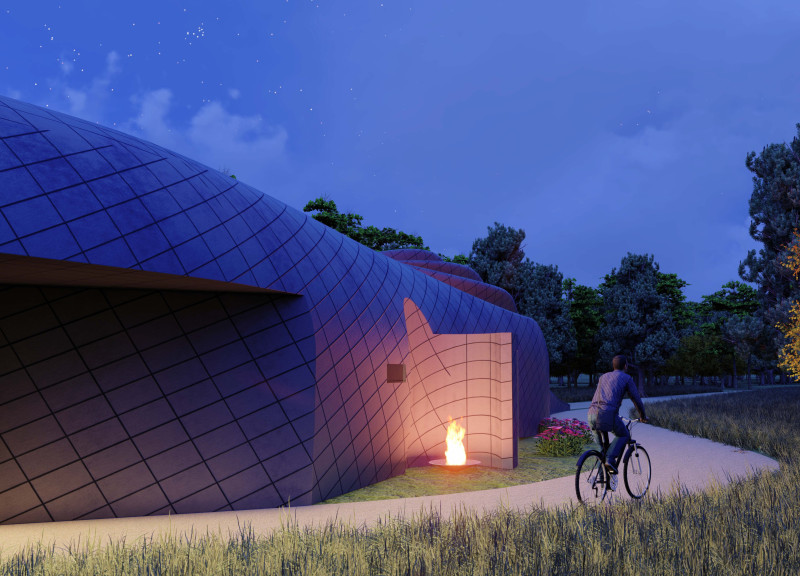 Aerodynamic Curves Enhance Cycling Experience at Velo Stop