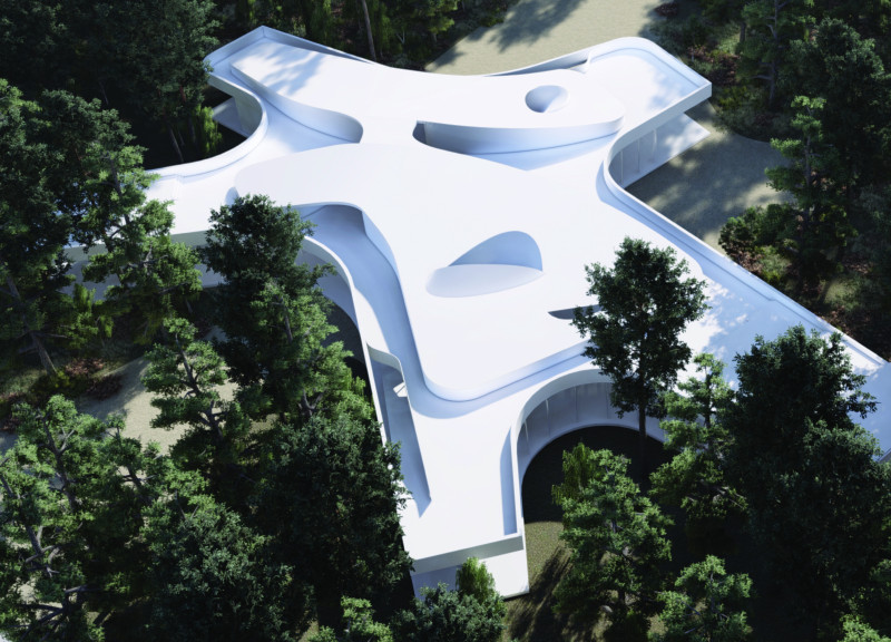 Sinuous Pavilion That Embraces Forest Interactions