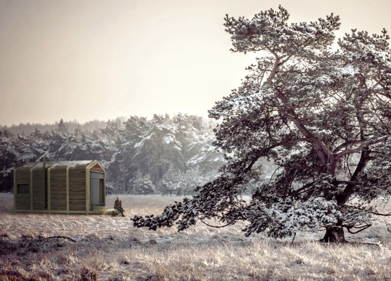 Cork-Walled Retreat Elevated Above Nature's Embrace