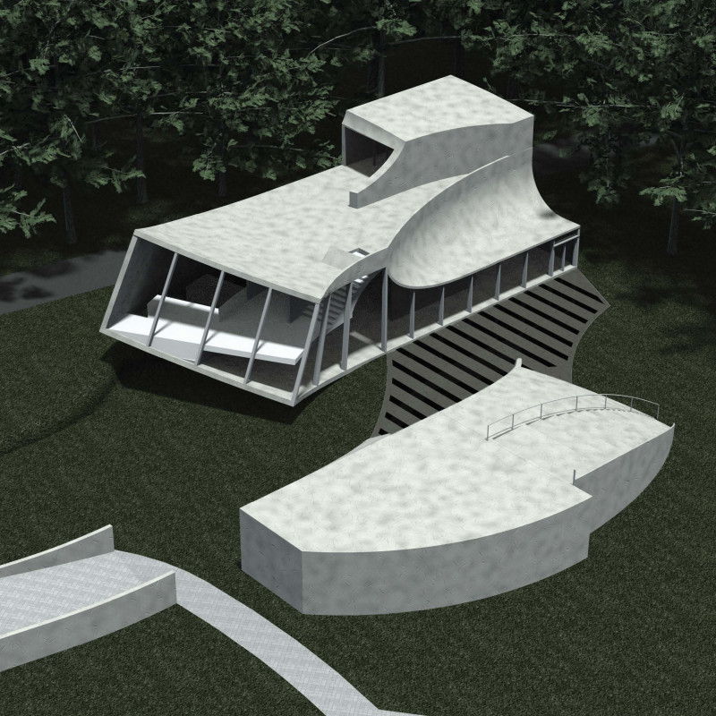 Subterranean Spaces with Occupiable Roofs in a Spiral Campsite Design