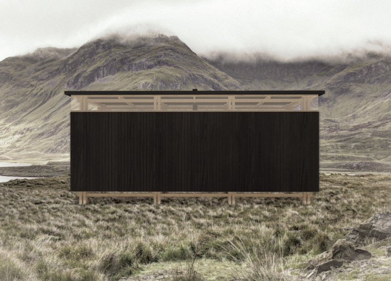 Charming Cabin with Charred Wood and Elevated Accessibility