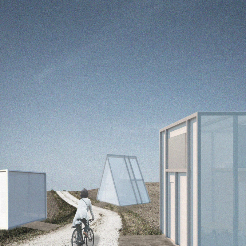 Recycled Plastics Shaping Modular Spaces for Cycling Rest Stops