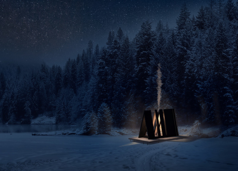 A Modular Cabin for Meditation and Reflection