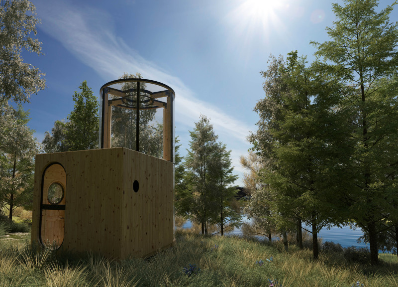 Suspended Nets and Triple-Glazed Envelopes in Forest Retreats