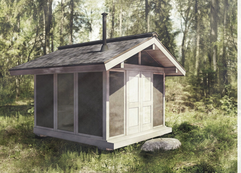 Cork-Insulated Cabins Embracing Natural Light for Mindful Retreats