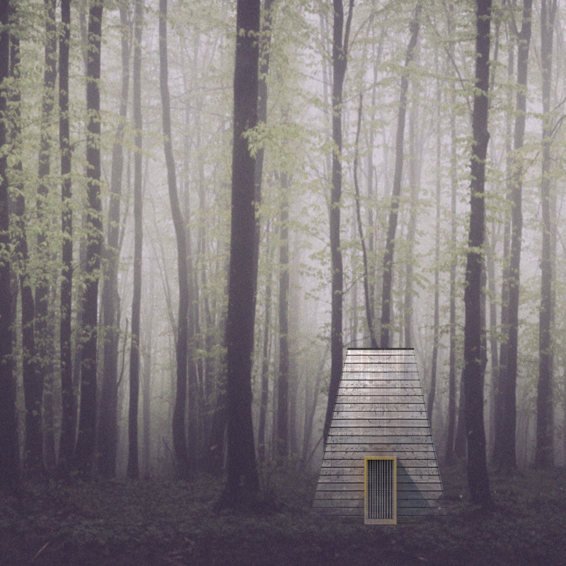 Buddhist Stupa Inspiration in Sustainable Pine Meditation Space
