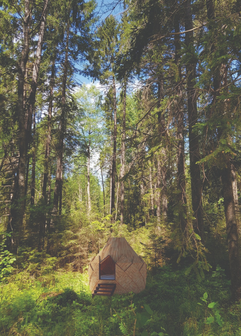 Q&a Room Within a Natural Brown Sanctuary Made for Reflection