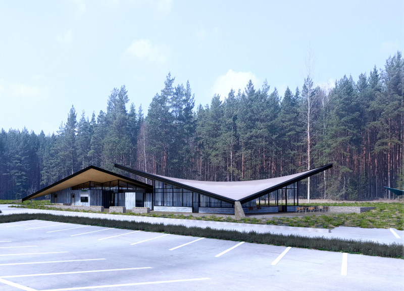 Gravel Pathways and Engaging Exteriors in Community Space