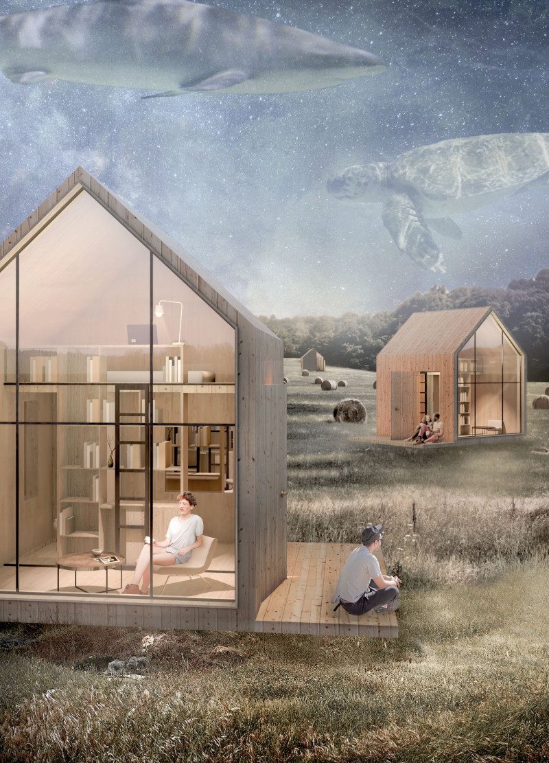 A Creative Housing Prototype with Floating Cabin Concept