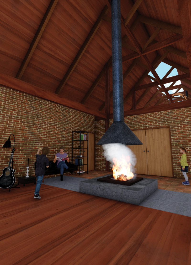 Thatch Roof Retreat with Heat-Retaining Warmth and Flexible Gatherings