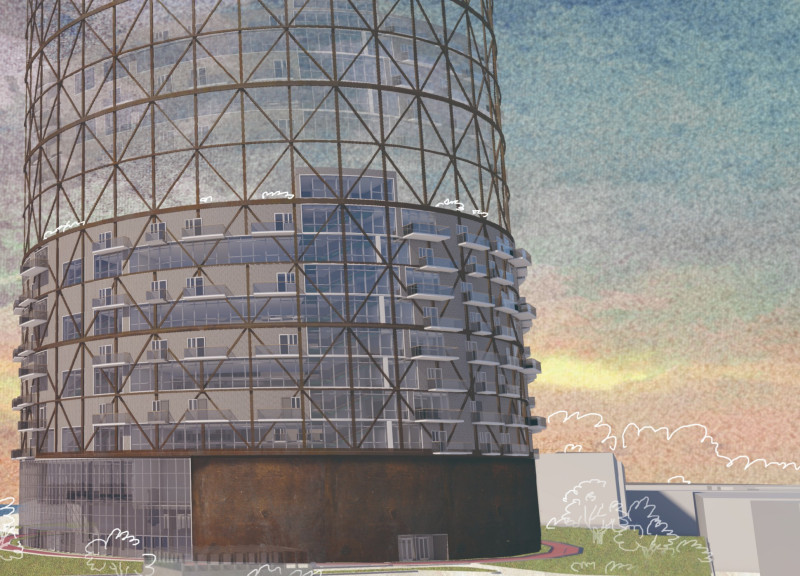 Repurposed Gasometer Housing Fostering Community Connections