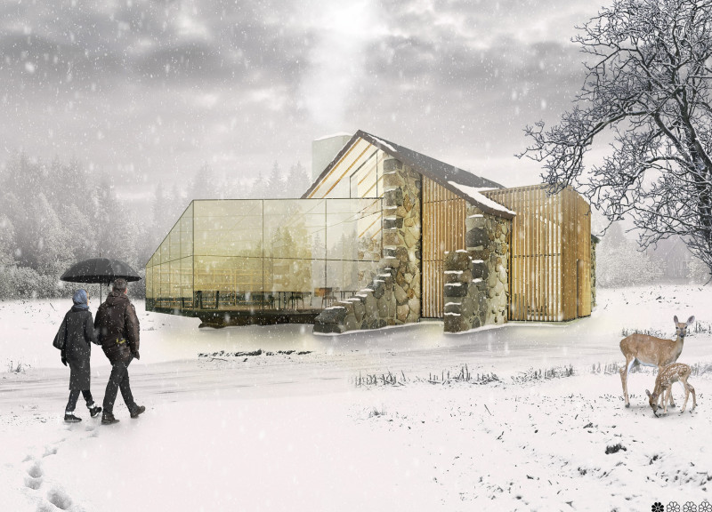 A Light-Filtering Interactive Barn for Tea Production