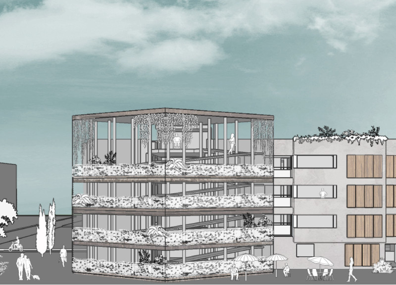 Charred Wooden Shingles and Flexible Layouts in a Community-Focused Living Environment