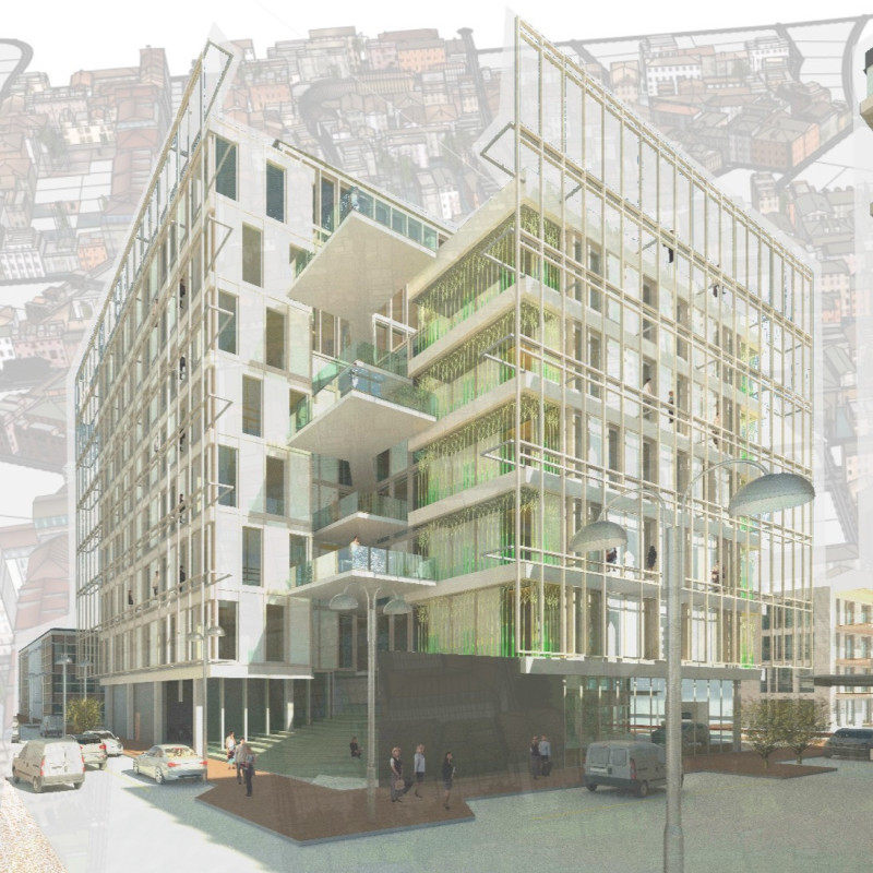 Photovoltaic Louvres and Central Circulation in Community Living Spaces