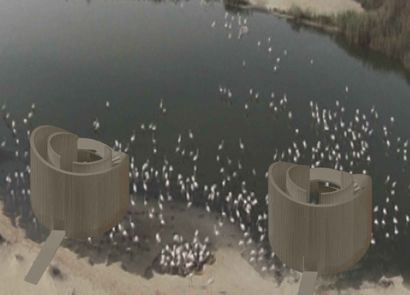 Bamboo Observation Tower Embracing Fluid Form in Natural Surroundings