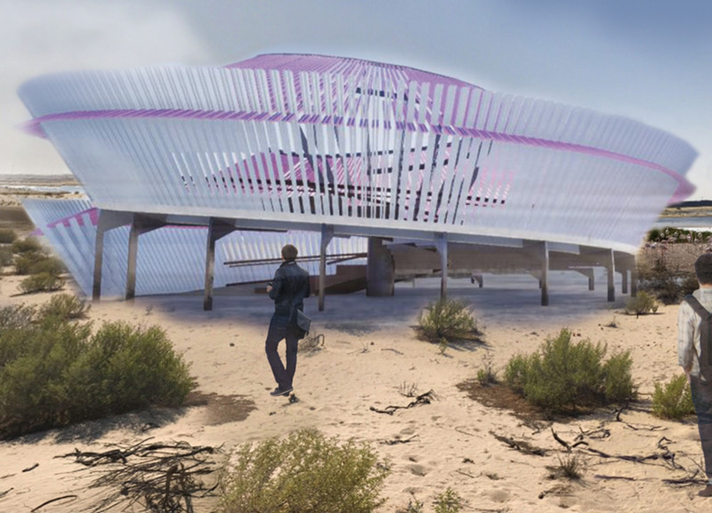 Filtered Light Tower with Cold-Rolled Steel and Wood Integration