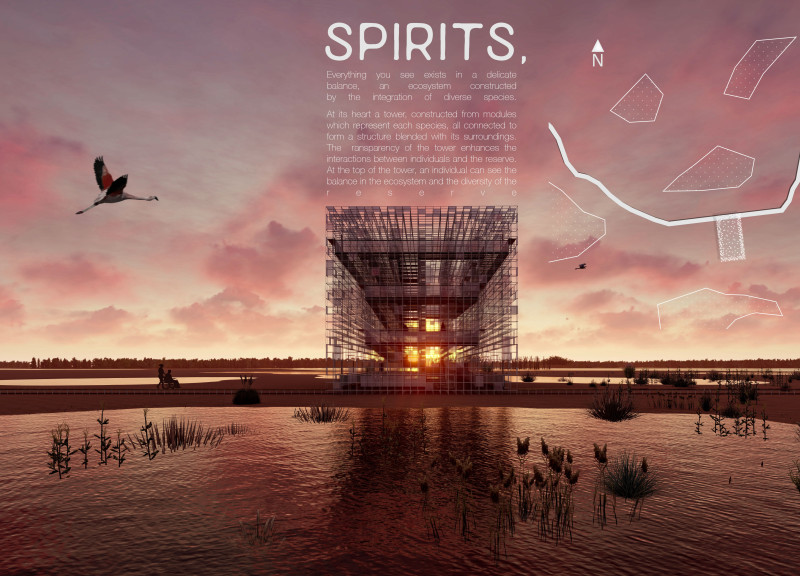 Phosphorescent Modules Expanding Biodiversity Awareness in Elevated Observation Tower