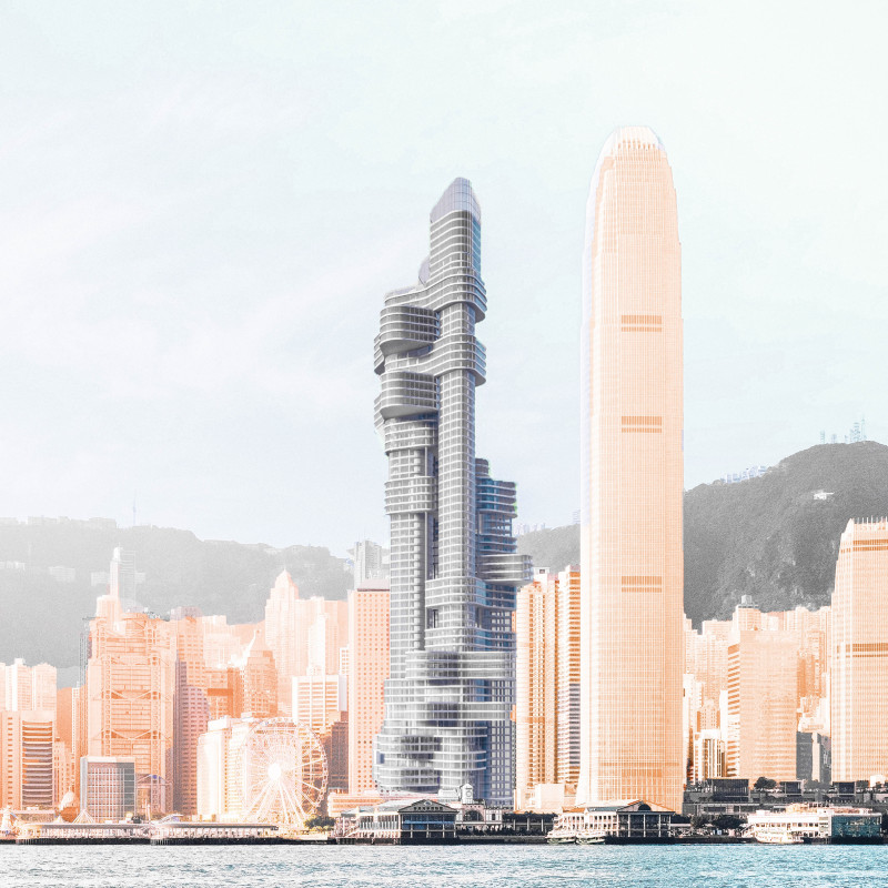 Externalized Elevator Systems and Rotating Components in a Vertical Urban Space