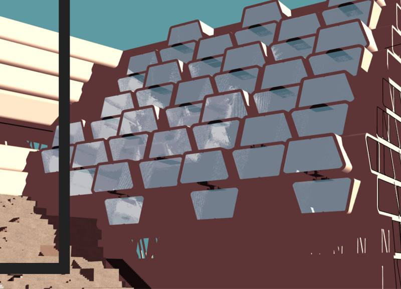 Underground Living Pods Integrated with Historical Church Elements